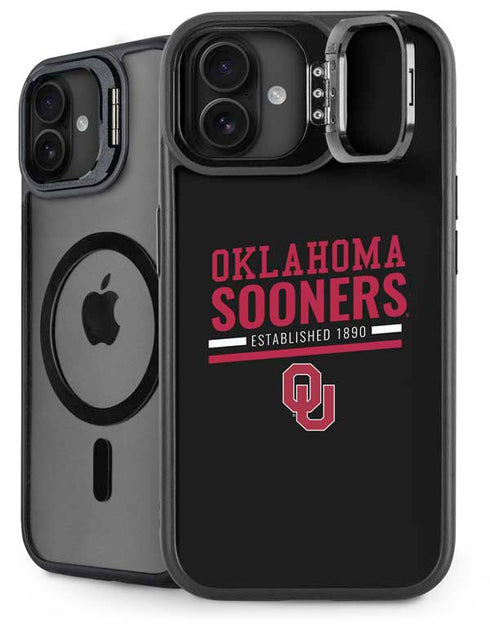 University of Oklahoma Sooners Est 1890 iPhone 16 Plus Kickstand Case