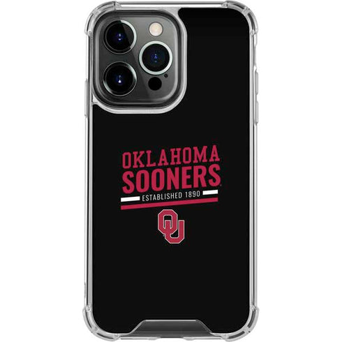 University of Oklahoma Sooners Est 1890 iPhone 16 Pro Clear Case