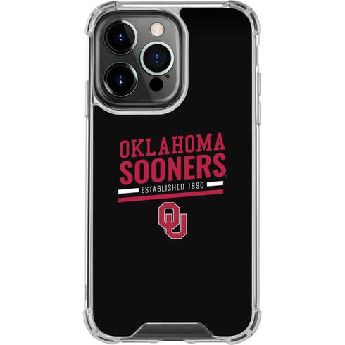 University of Oklahoma Sooners Est 1890 iPhone 16 Pro Max Clear Case