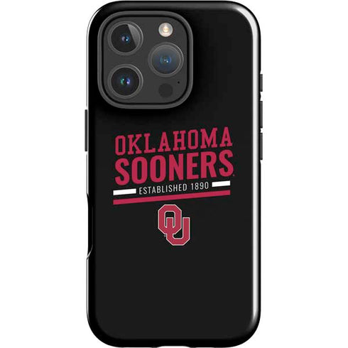 University of Oklahoma Sooners Est 1890 iPhone 16 Pro Max Impact Case
