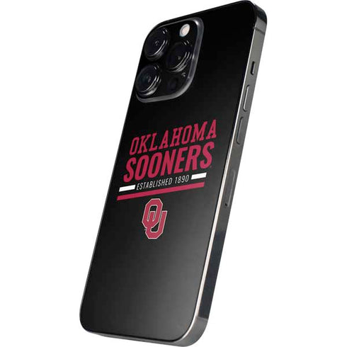 University of Oklahoma Sooners Est 1890 iPhone 16 Pro Max Skin