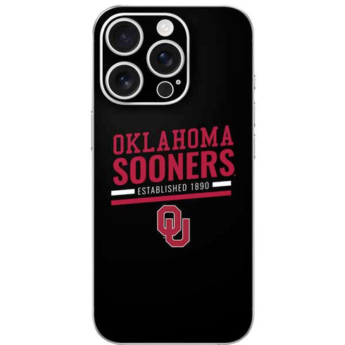 University of Oklahoma Sooners Est 1890 iPhone 16 Pro Skin