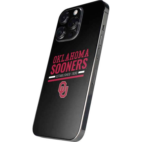 University of Oklahoma Sooners Est 1890 iPhone 16 Pro Skin