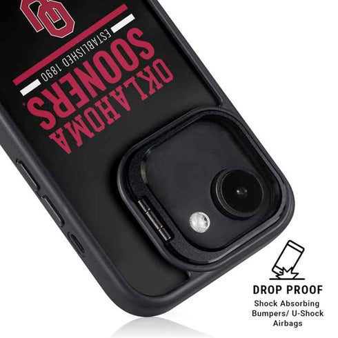 University of Oklahoma Sooners Est 1890 iPhone 16e Kickstand Case
