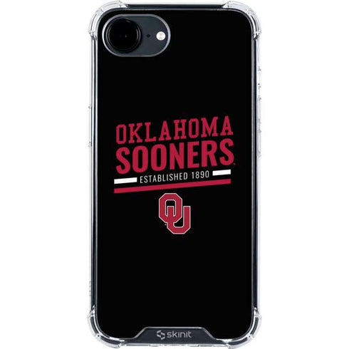 University of Oklahoma Sooners Est 1890 iPhone 16e Clear Case