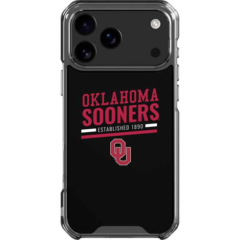 University of Oklahoma Sooners Est 1890 iPhone 18 Pro Max Clear Case