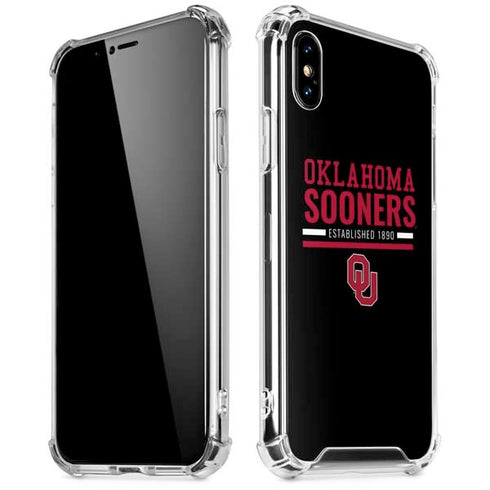 University of Oklahoma Sooners Est 1890 iPhone X/XS Clear Case