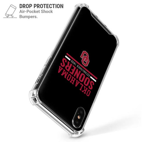 University of Oklahoma Sooners Est 1890 iPhone X/XS Clear Case