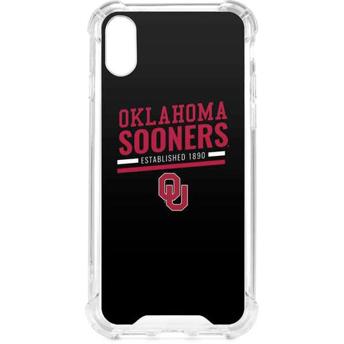 University of Oklahoma Sooners Est 1890 iPhone XS Clear Case