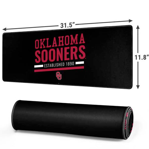University of Oklahoma Sooners Est 1890 Gaming Mouse Pad