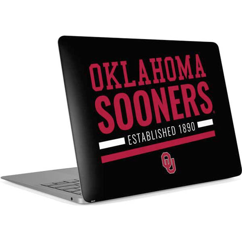 University of Oklahoma Sooners Est 1890 Apple MacBook Air Skin