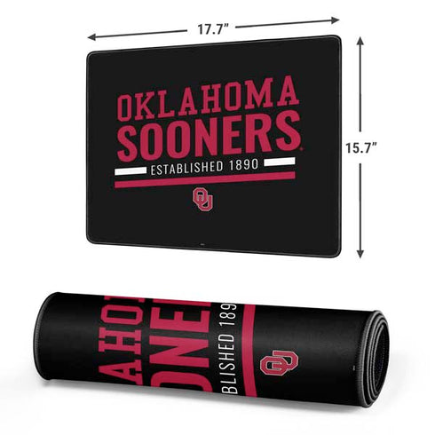 University of Oklahoma Sooners Est 1890 Gaming Mouse Pad