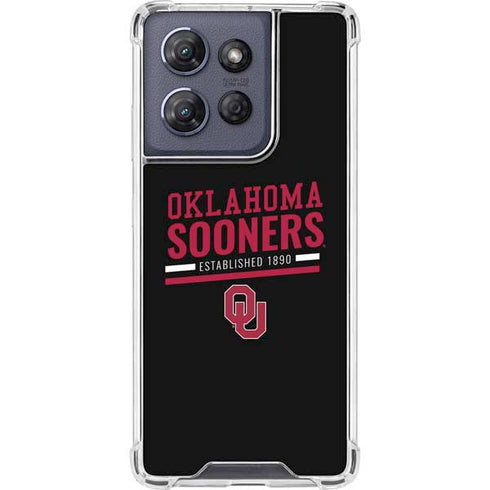 University of Oklahoma Sooners Est 1890 Moto G Play 5G (2025) Clear Case