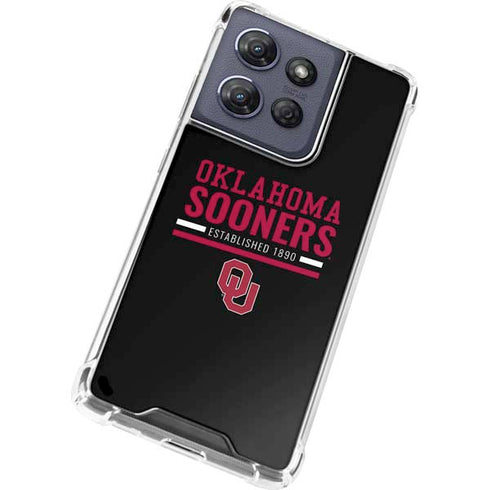 University of Oklahoma Sooners Est 1890 Moto G Play 5G (2025) Clear Case