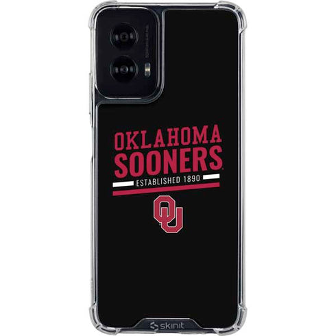 University of Oklahoma Sooners Est 1890 Moto G Power 5G (2024) Clear Case