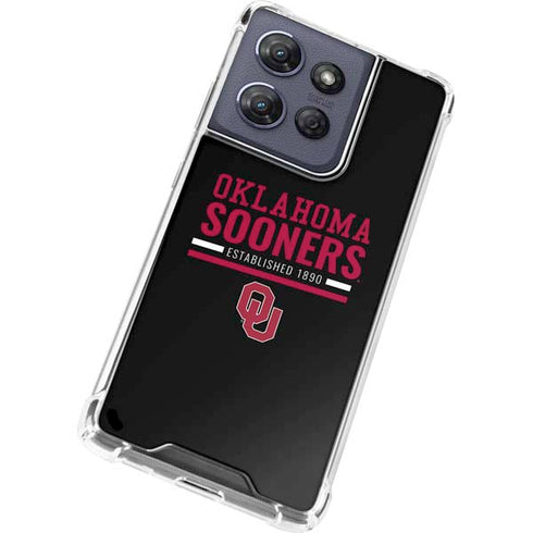 University of Oklahoma Sooners Est 1890 Moto G Power 5G (2025) Clear Case