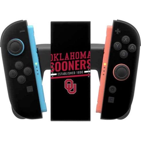 University of Oklahoma Sooners Est 1890 Nintendo Switch 2 (2025) Joy-Con Controller Skin