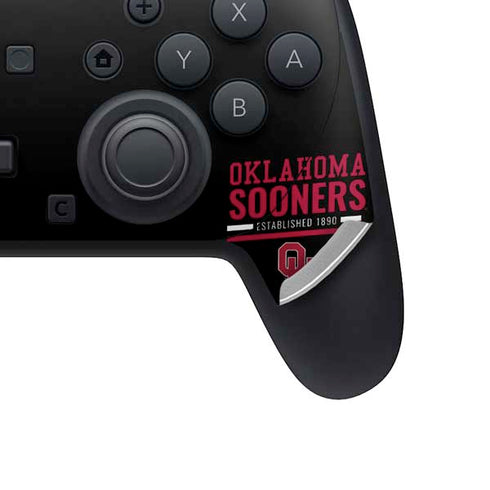 University of Oklahoma Sooners Est 1890 Nintendo Switch 2 (2025) Pro Controller Skin