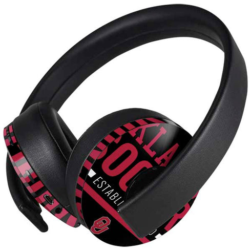 University of Oklahoma Sooners Est 1890 PlayStation 4 Gold Wireless Headset Skin