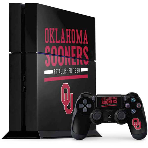 University of Oklahoma Sooners Est 1890 PlayStation PS4 Skins