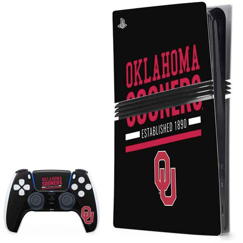 University of Oklahoma Sooners Est 1890 PS5 Pro Bundle Skin