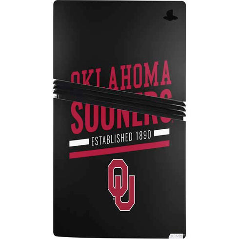 University of Oklahoma Sooners Est 1890 PS5 Pro Bundle Skin
