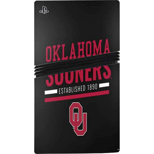 University of Oklahoma Sooners Est 1890 PS5 Pro Console Skin