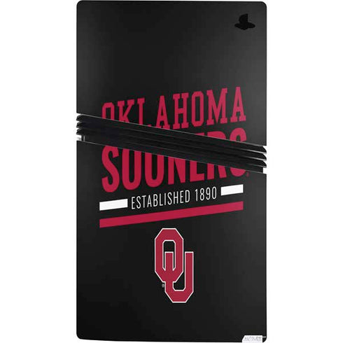 University of Oklahoma Sooners Est 1890 PS5 Pro Console Skin