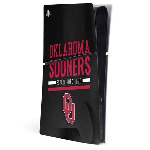 University of Oklahoma Sooners Est 1890 PS5 Slim Digital Edition Console Skin