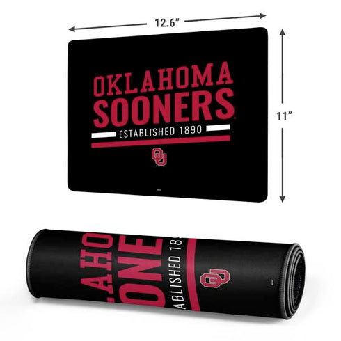 University of Oklahoma Sooners Est 1890 Gaming Mouse Pad