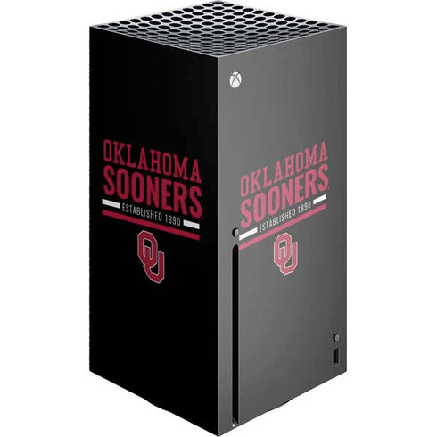 University of Oklahoma Sooners Est 1890 Xbox Series X Skins