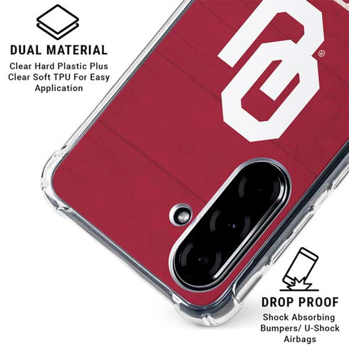 University of Oklahoma Sooners Galaxy A36 5G Clear Case