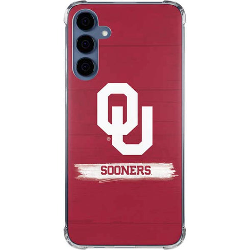 University of Oklahoma Sooners Galaxy A55 5G Clear Case
