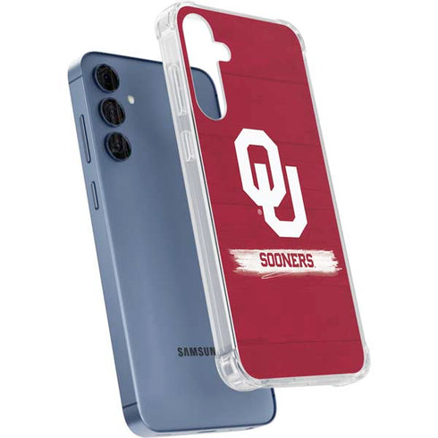 University of Oklahoma Sooners Galaxy A55 5G Clear Case