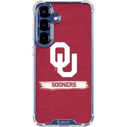 University of Oklahoma Sooners Galaxy S25 FE Clear Case