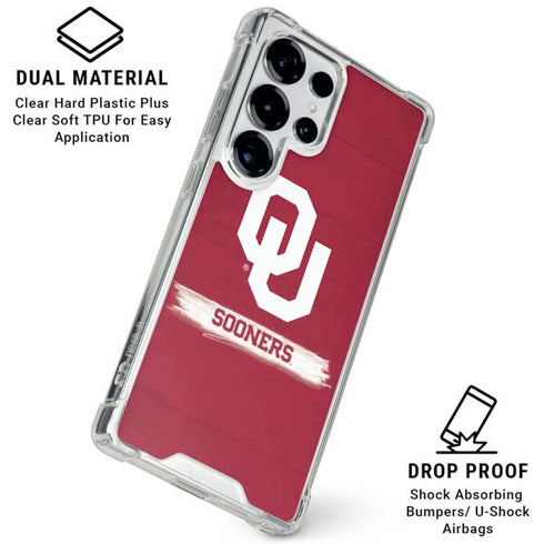 University of Oklahoma Sooners Galaxy S25 Ultra Clear Case