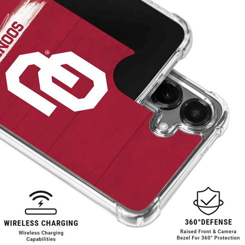 University of Oklahoma Sooners Galaxy S26 Clear Case