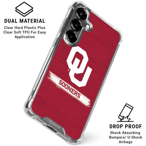 University of Oklahoma Sooners Galaxy S26 Clear Case