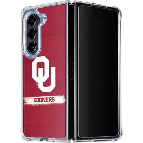 University of Oklahoma Sooners Galaxy Z Fold5 5G Clear Case