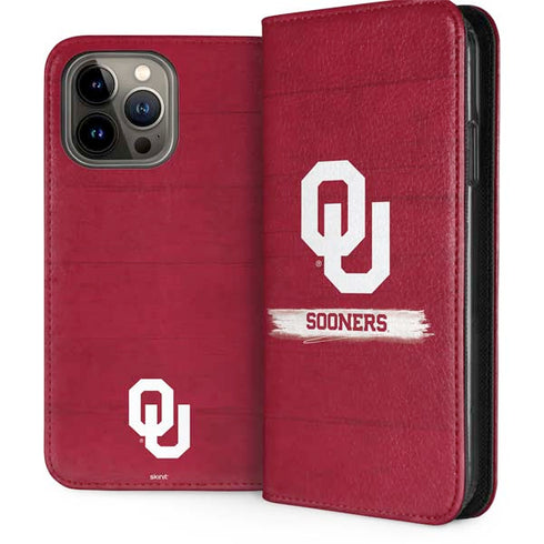 University of Oklahoma Sooners iPhone 13 Pro Max Folio Case