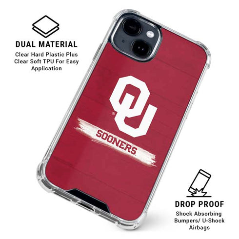 University of Oklahoma Sooners iPhone 15 Clear Case
