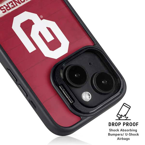 University of Oklahoma Sooners iPhone 15 Kickstand Case