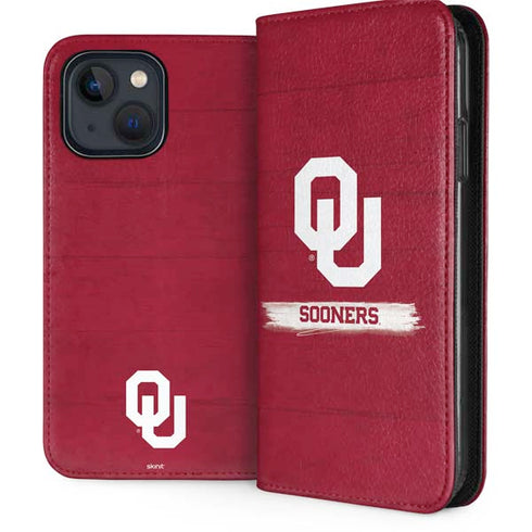 University of Oklahoma Sooners iPhone 15 Plus Folio Case