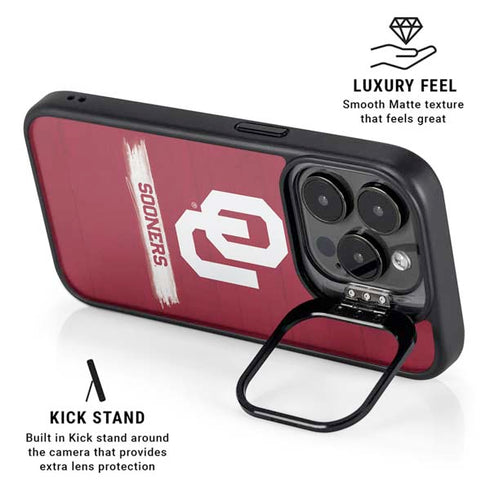 University of Oklahoma Sooners iPhone 15 Pro Kickstand Case