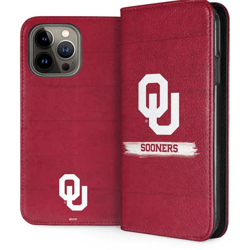 University of Oklahoma Sooners iPhone 15 Pro Max Folio Case