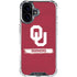 University of Oklahoma Sooners iPhone 16 Plus Clear Case
