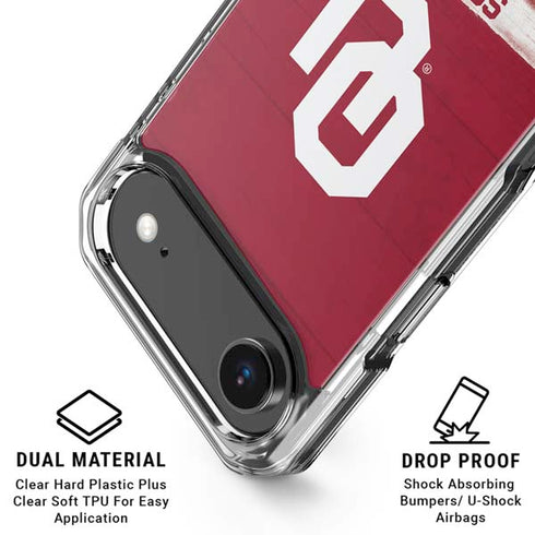University of Oklahoma Sooners iPhone 17 Air Clear Case