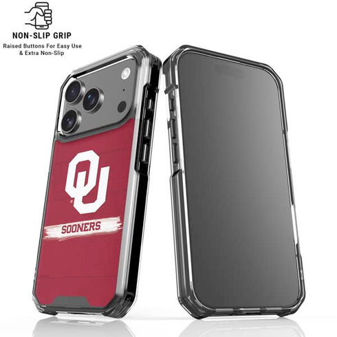 University of Oklahoma Sooners iPhone 17 Pro Clear Case
