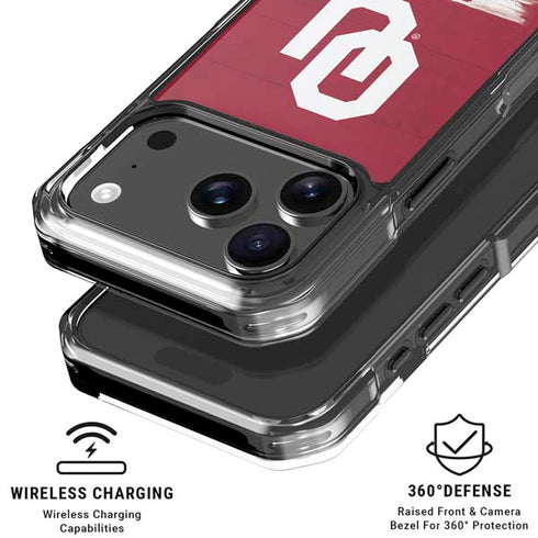 University of Oklahoma Sooners iPhone 18 Pro Clear Case