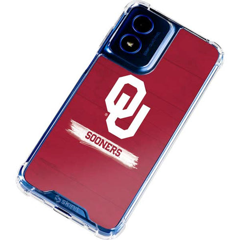 University of Oklahoma Sooners Moto G 5G (2024) Clear Case